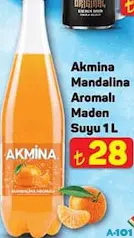 AKMİNA MANDALİNA AROMALI MADEN SUYU 1 L